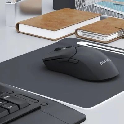 Porodo 3-in-1 Wireless Mouse - Black